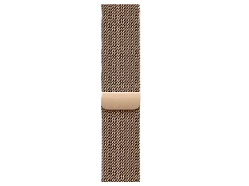 Apple Watch Series 10 GPS + Cellular 42mm Gold Titanium Case with Gold Milanese Loop