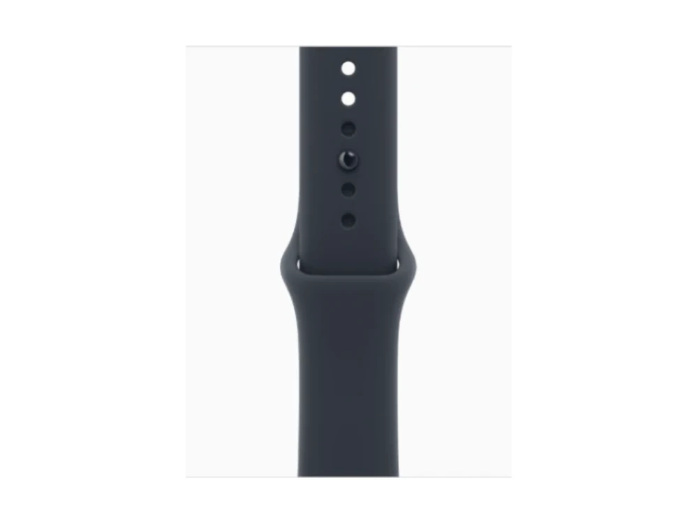 Apple Watch Series 12 GPS + Cellular 42 мм Керамика Ночной синий (Night Blue) с Тёмно-синий спортивный ремешок (Navy Blue Sport Band) — вид сбоку