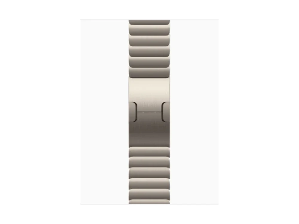 Apple Watch Series 12 GPS + Cellular 46 мм Титан Натуральный титан (Natural) с Звеньевой браслет (Link Bracelet) — вид сбоку