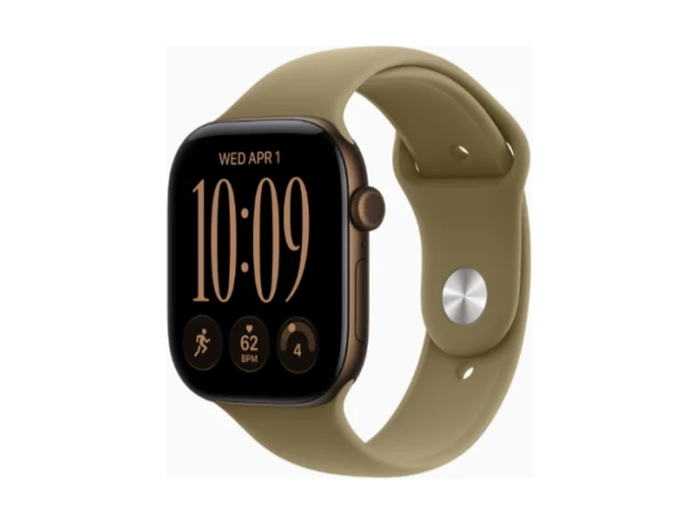 Apple Watch Series 12 GPS 42 мм Алюминий Тёмная бронза (Dark Bronze) с Оливковый спортивный ремешок (Olive Sport Band)