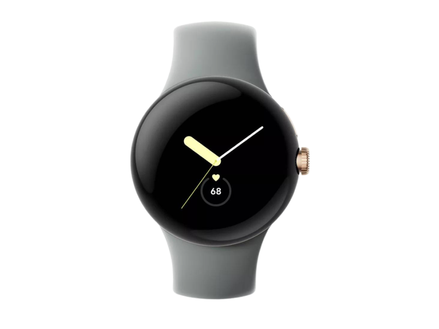 Google Pixel Watch золотистый шампань/ореховый