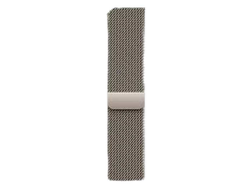 Apple Watch Series 10 GPS + Cellular 42mm Natural Titanium Case with Natural Milanese Loop