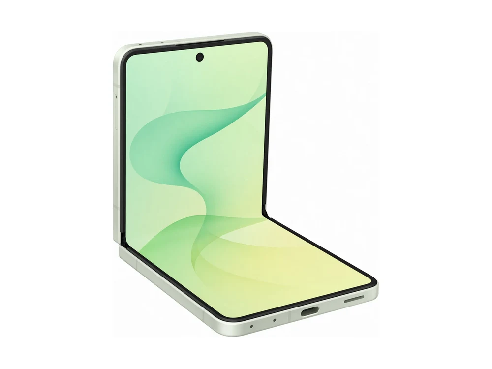 Samsung Galaxy Z Flip 8 Мятный — вид сбоку