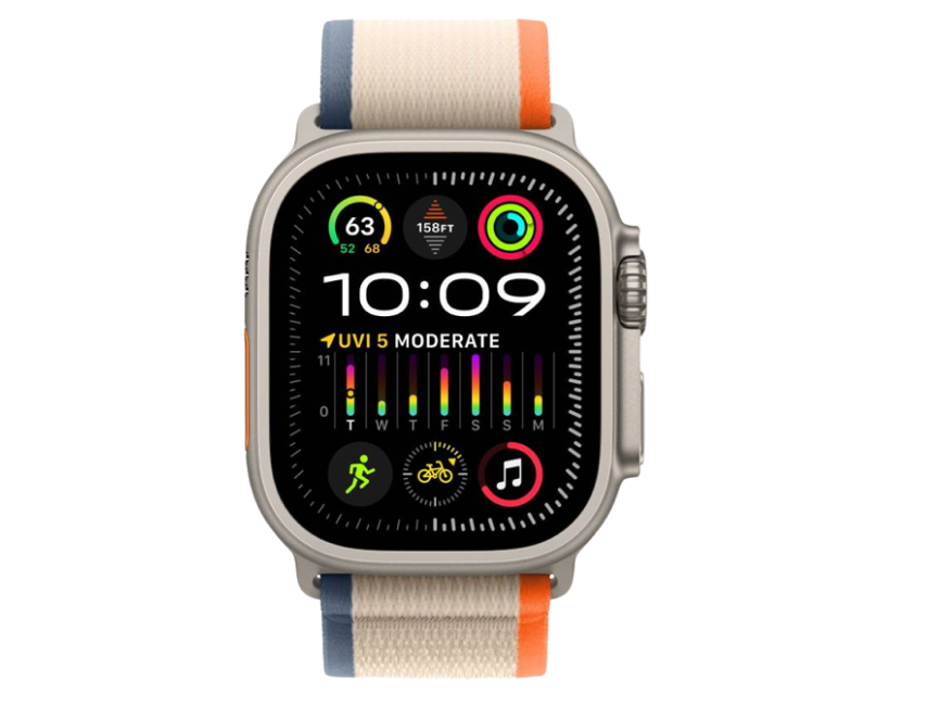 Apple Watch Ultra 2 GPS + Cellular 49мм Titanium Case with Orange/Beige Trail Loop S/M M/L