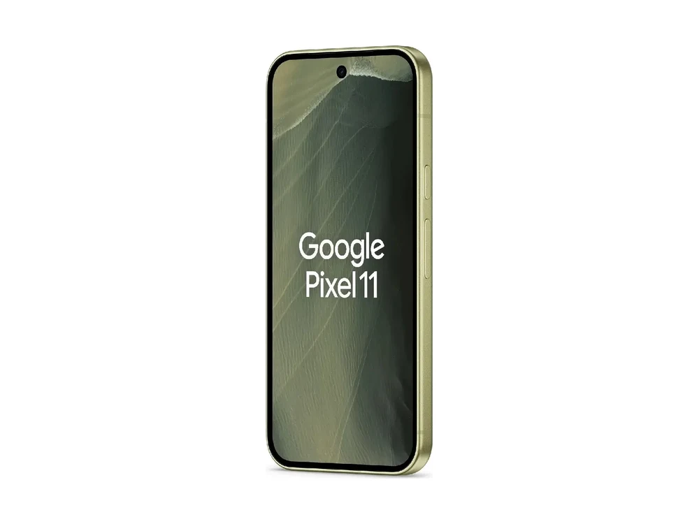 Google Pixel 11 Фисташка — вид сбоку
