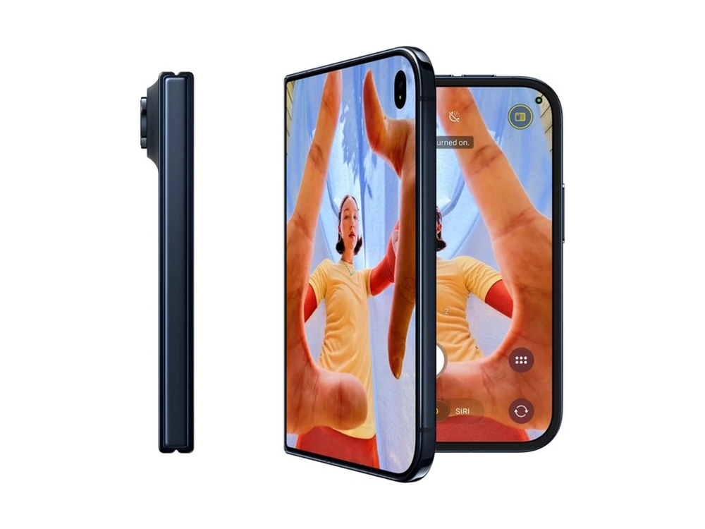 Apple iPhone Duo Ночное небо (Night Sky) — вид сбоку