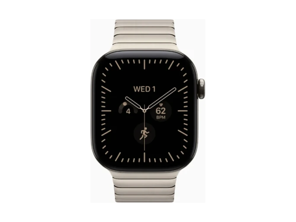 Apple Watch Series 12 GPS + Cellular 46 мм Титан Натуральный титан (Natural) с Звеньевой браслет (Link Bracelet) — детальный вид