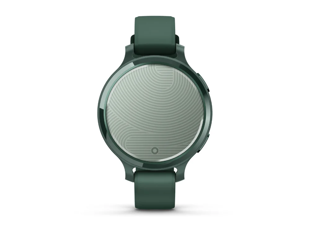 Garmin Lily 2 Active, зелёный, зелёный силиконовый ремешок — вид спереди
