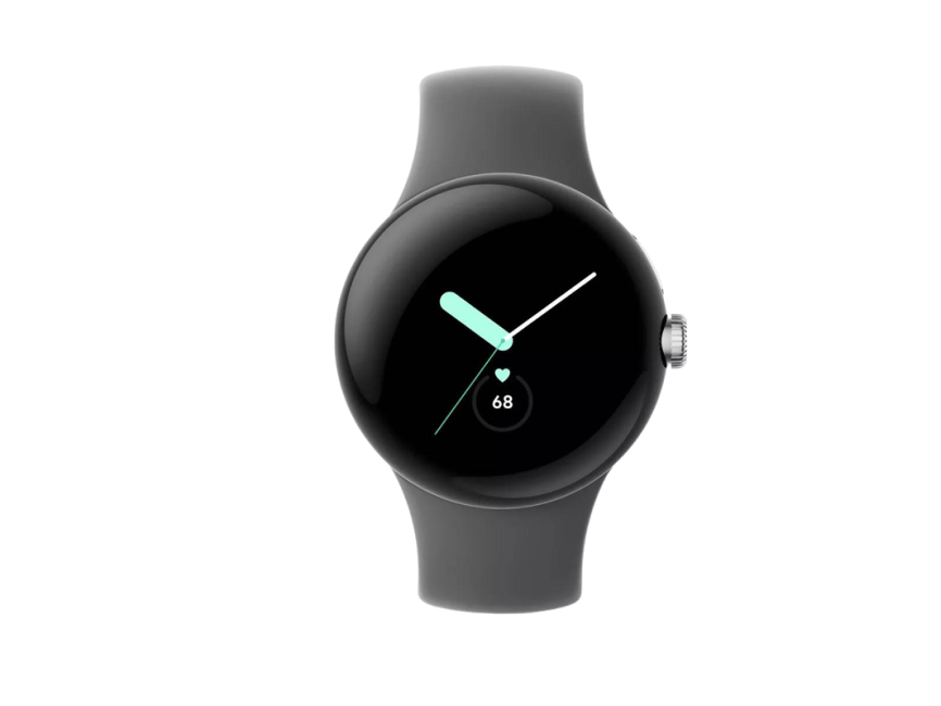Google Pixel Watch LTE глянцевый серебристый/угольный
