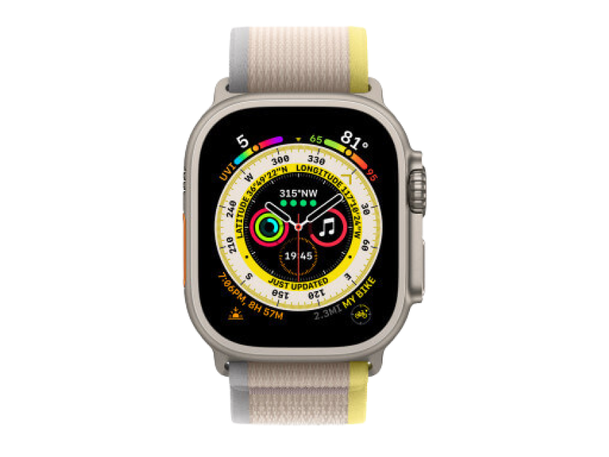Apple Watch Ultra GPS + Cellular 49мм Yellow/Beige Alpine Loop (размер S/M; M/L)