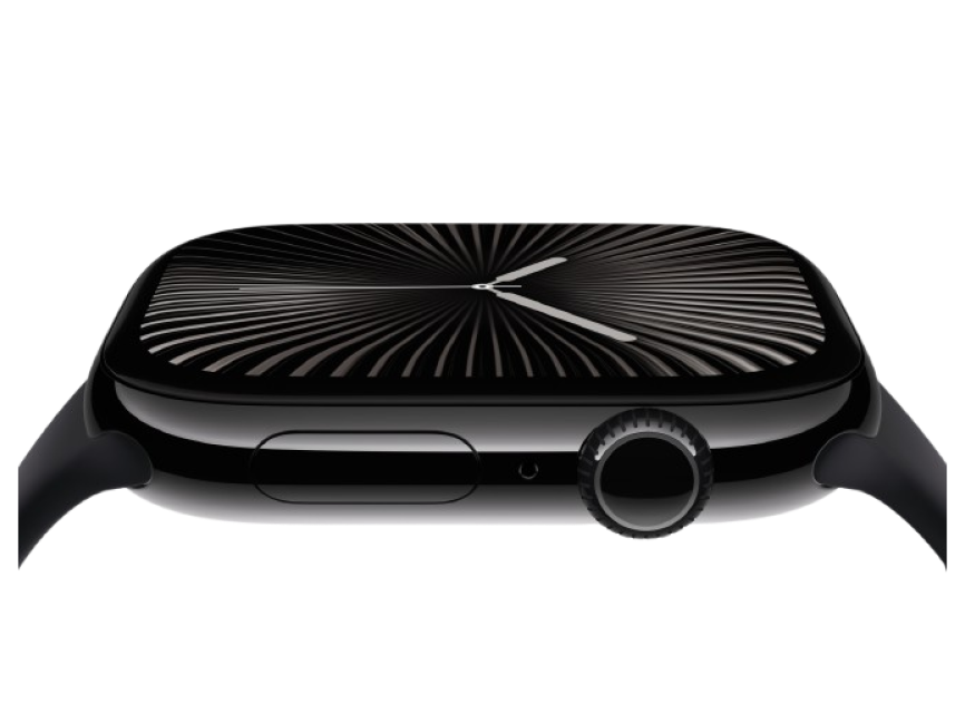 Apple Watch Series 10 GPS 42mm Jet Black Aluminum Case with Black Sport Band - M/L (MWWF3)