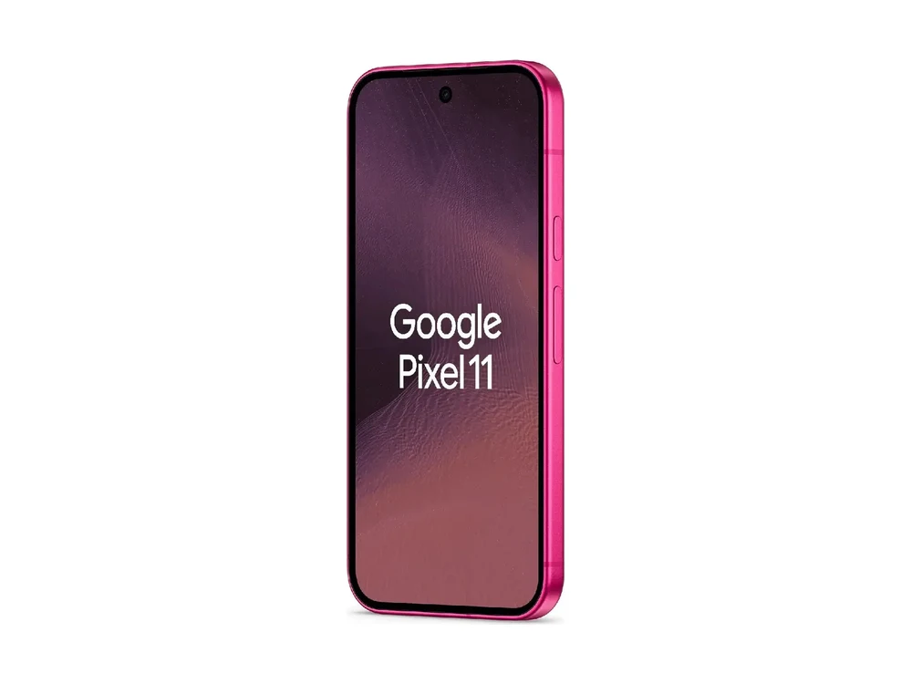 Google Pixel 11 Гибискус — вид сбоку