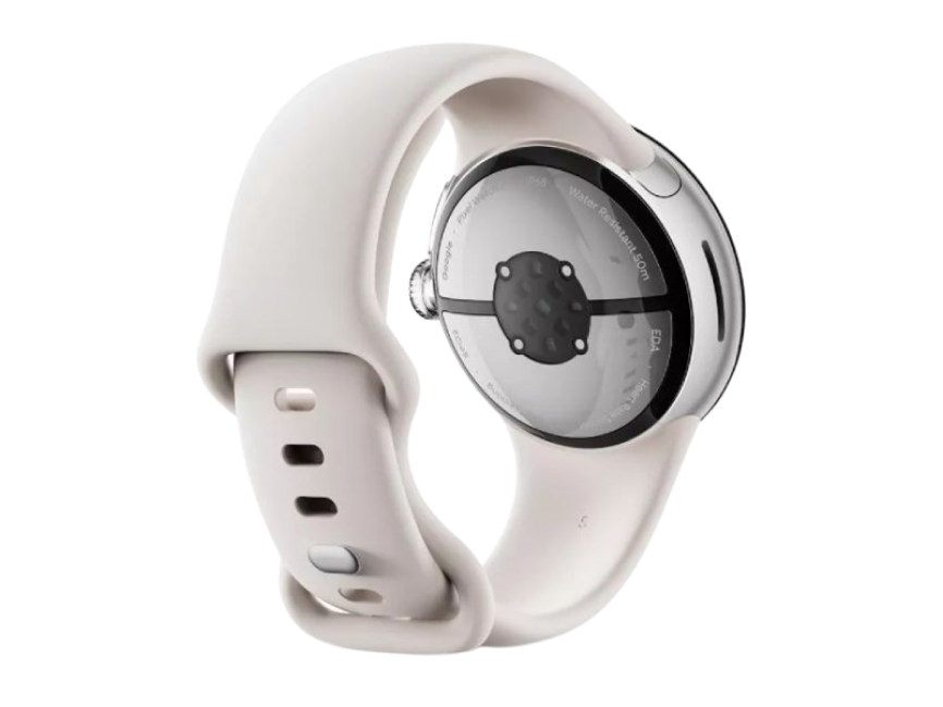 Google Pixel Watch 2 глянцевый серебристый/фарфор