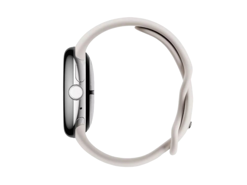 Google Pixel Watch 2 глянцевый серебристый/фарфор